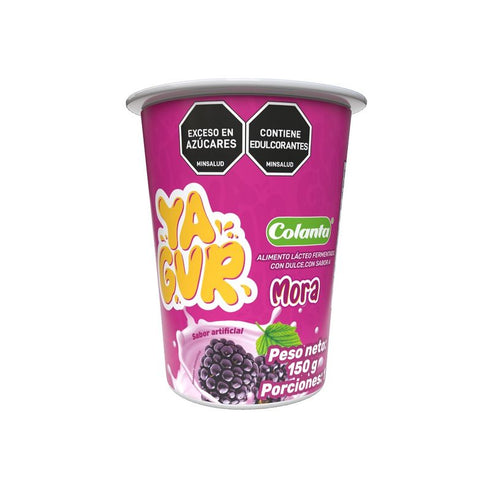 YAGUR COLANTA 150ML MORA VASO